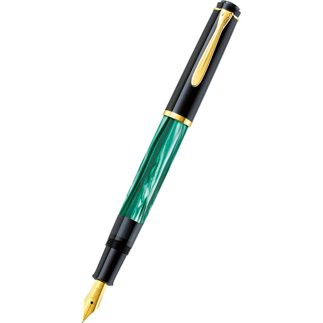 frequentie veld zo Pelikan Tradition Fountain Pen - M200 Green Marbled - Pen Boutique Ltd