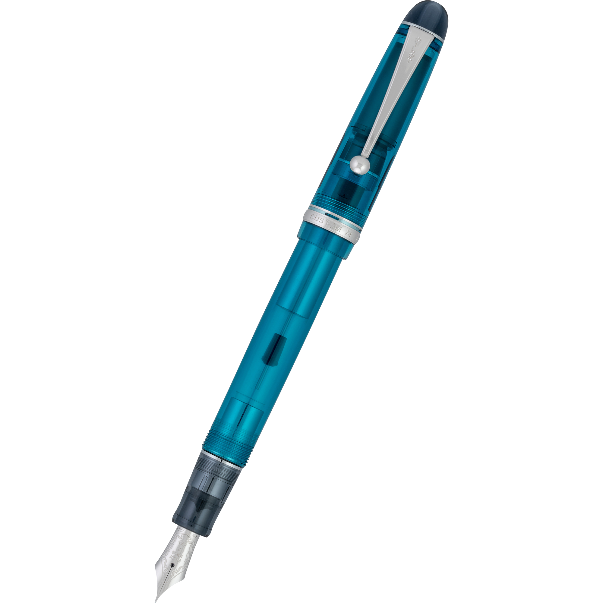 Pilot Custom 74 Fountain Pen - Teal - Pen Boutique Ltd