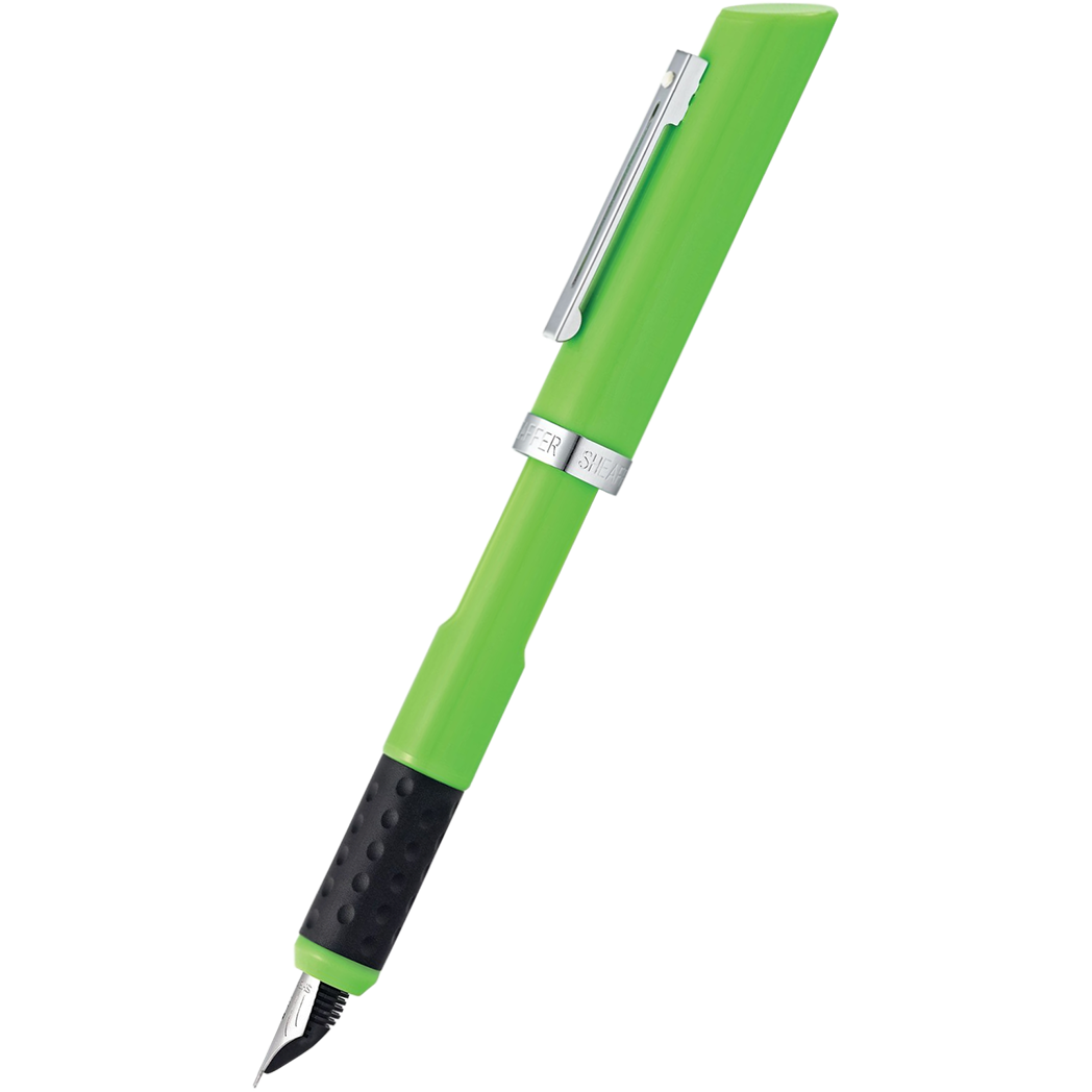 Sheaffer Calligraphy Green Broad Nickel Plated Trim Fountain Pen Pen Boutique Ltd