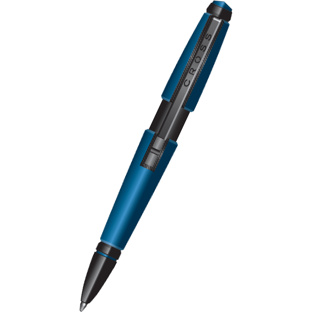 Cross Edge Rollerball Pen Matte Blue Pen Boutique Ltd