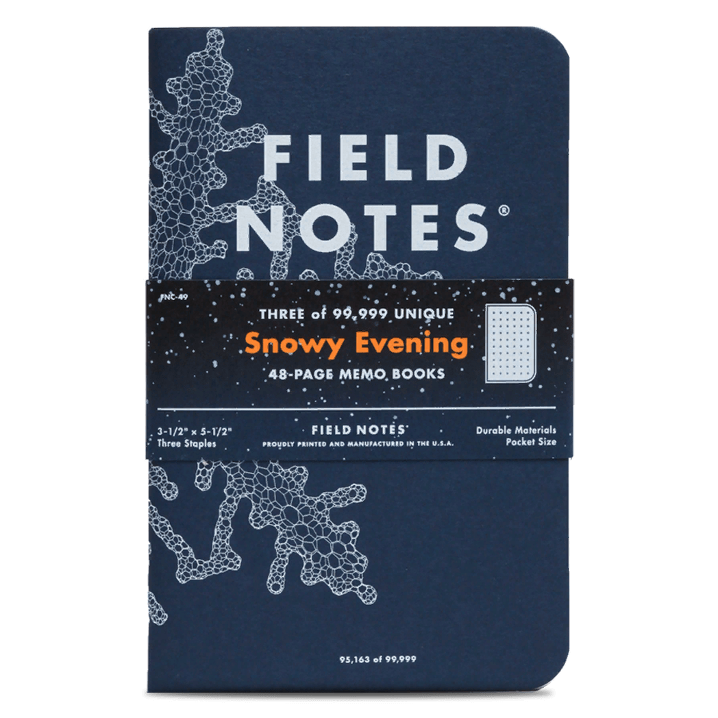 Field Notes Memo Book Limited Edition Winter Snowy Evening Pen Boutique Ltd