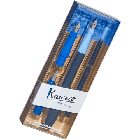 Kaweco Frosted Calligraphy Sport Pen Set - Natural Coconut - 4 Nib Sizes