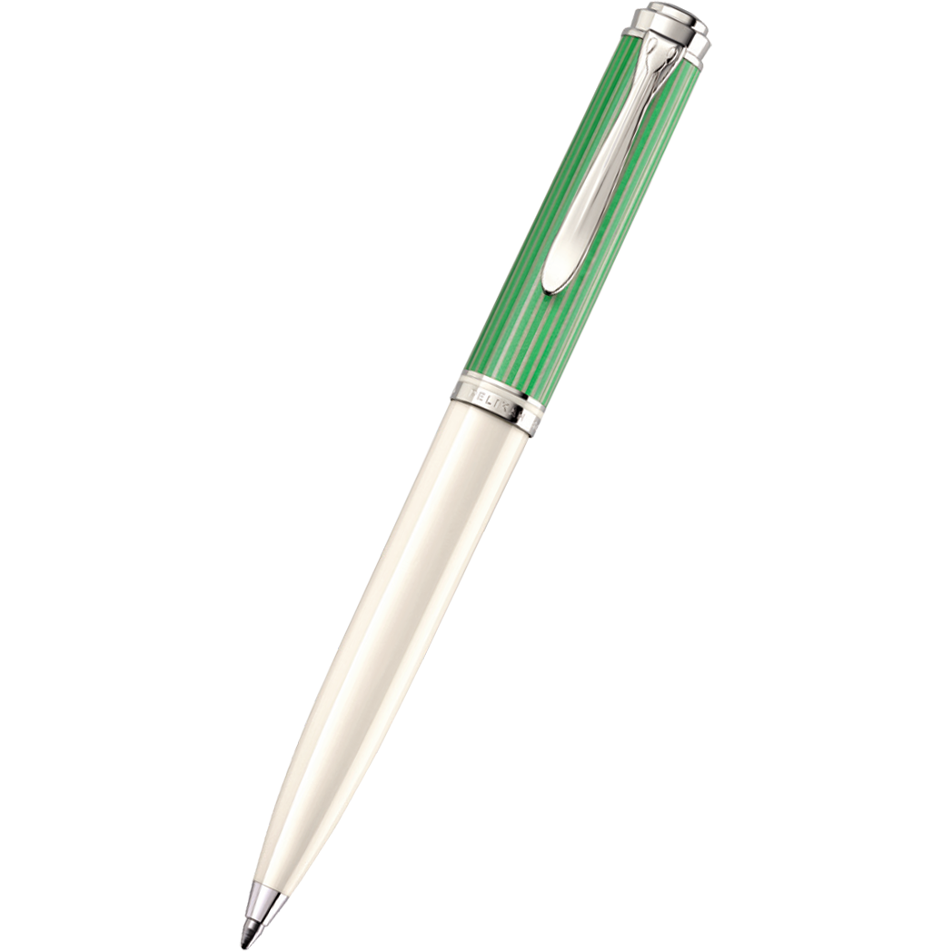 Pelikan Souveran Ballpoint Pen - K600 Black/Green - Pen Boutique Ltd