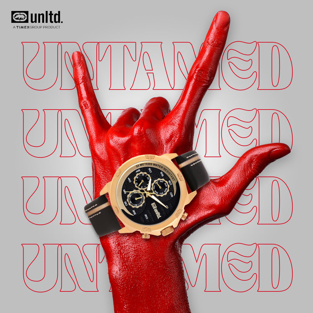 Unltd. By Timex Group Black Round Dial Quartz Analog Men Watch