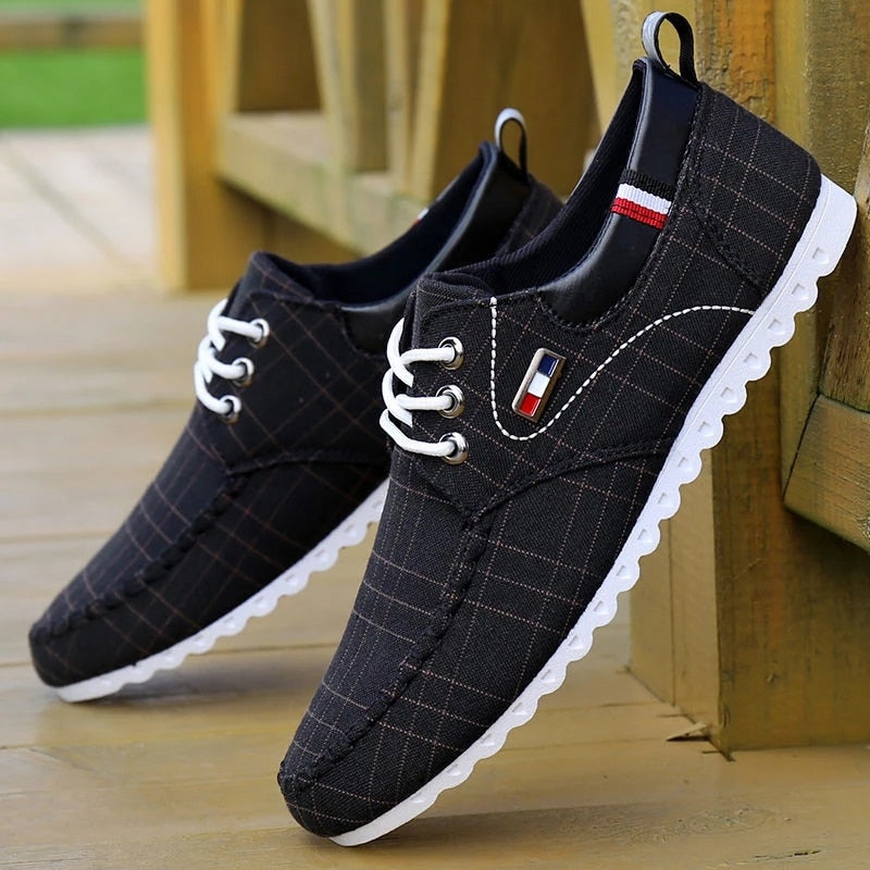 Men Sweat-Absorbant Breathable Casual Canvas Shoes