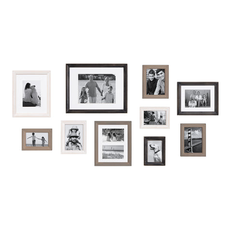 Gallery 11x14 matted to 8x10 Wood Picture Frame, Set of 4