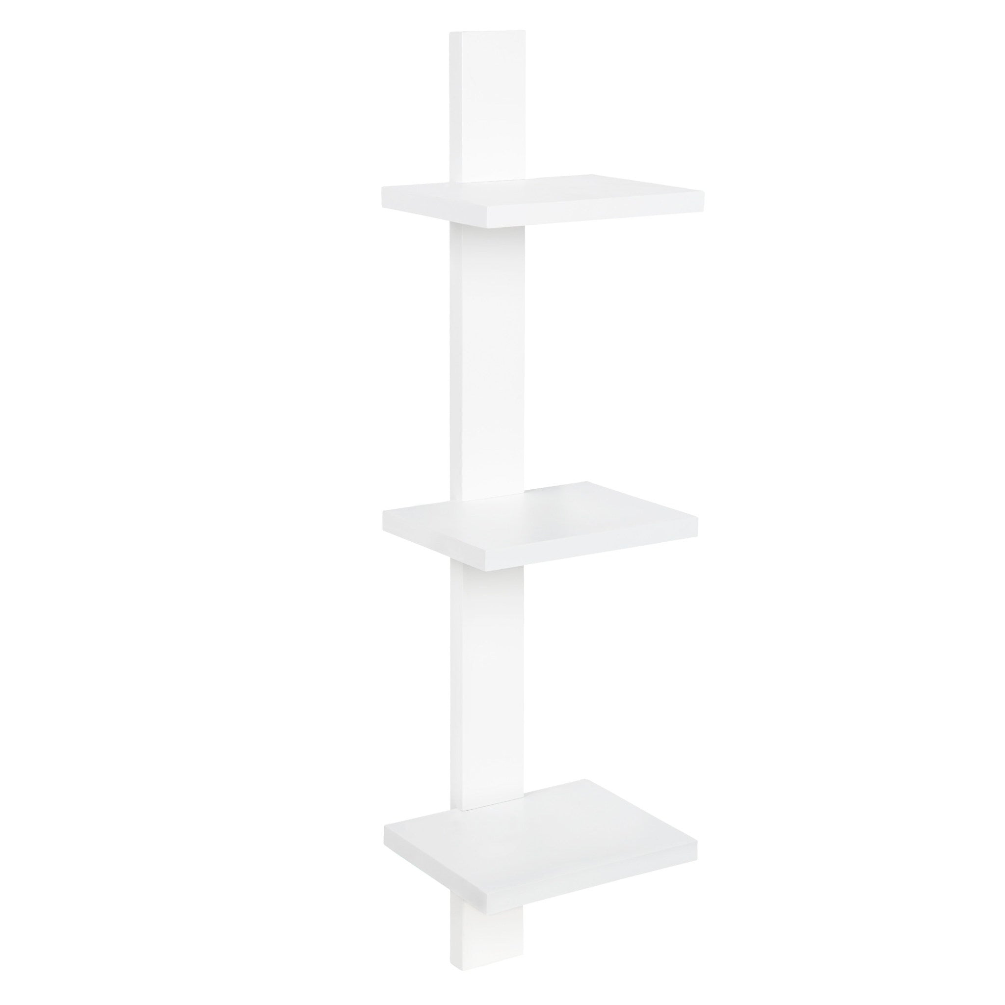Kate and Laurel Udell Transitional Three-Tiered Floating Wall Shelf, 8