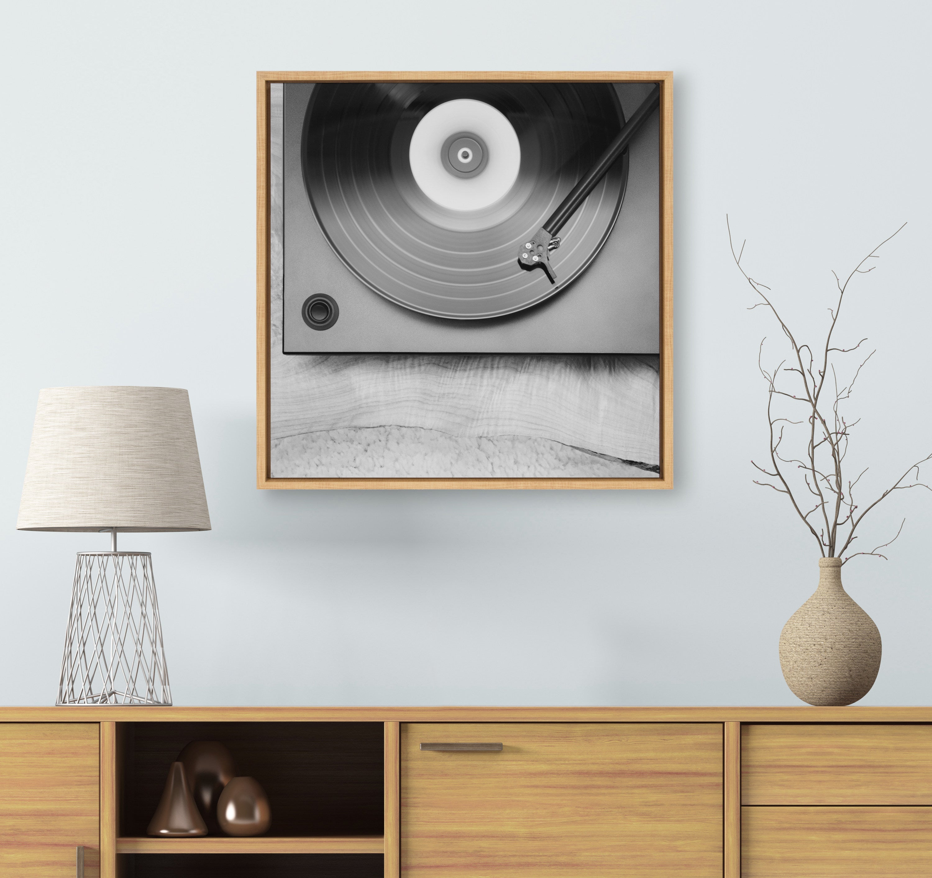 Kate and Laurel Sylvie Vinyl Vibes Framed Canvas Wall Art by F2 Images ...
