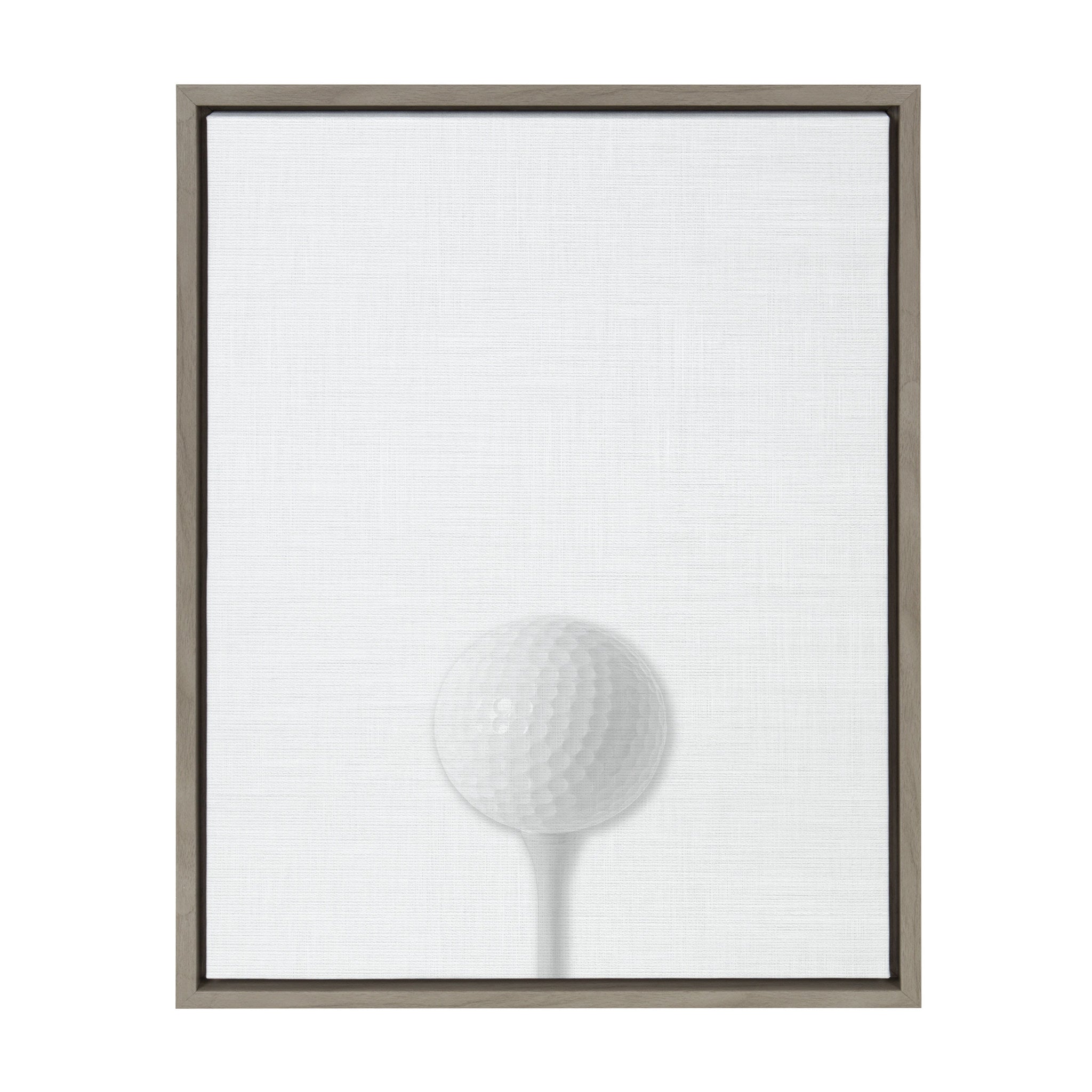 Sylvie Golf Ball Portrait Framed Canvas, Gray 18x24