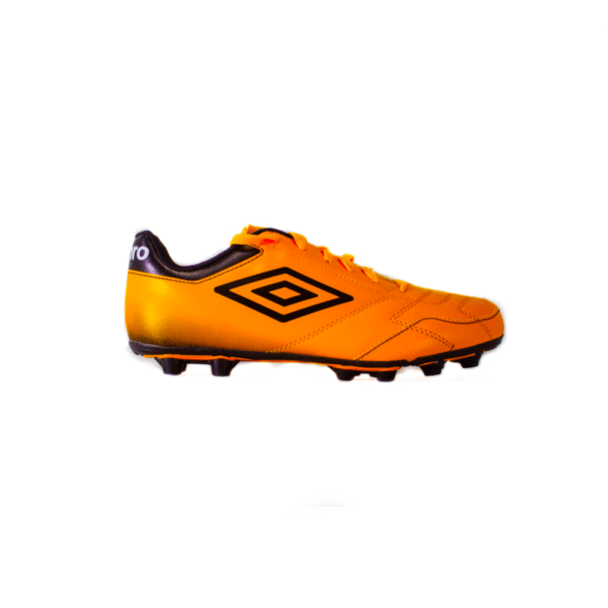 bright orange football boots