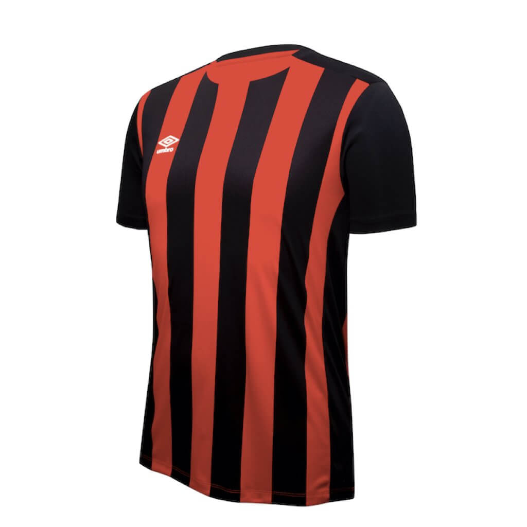 black and red football jersey