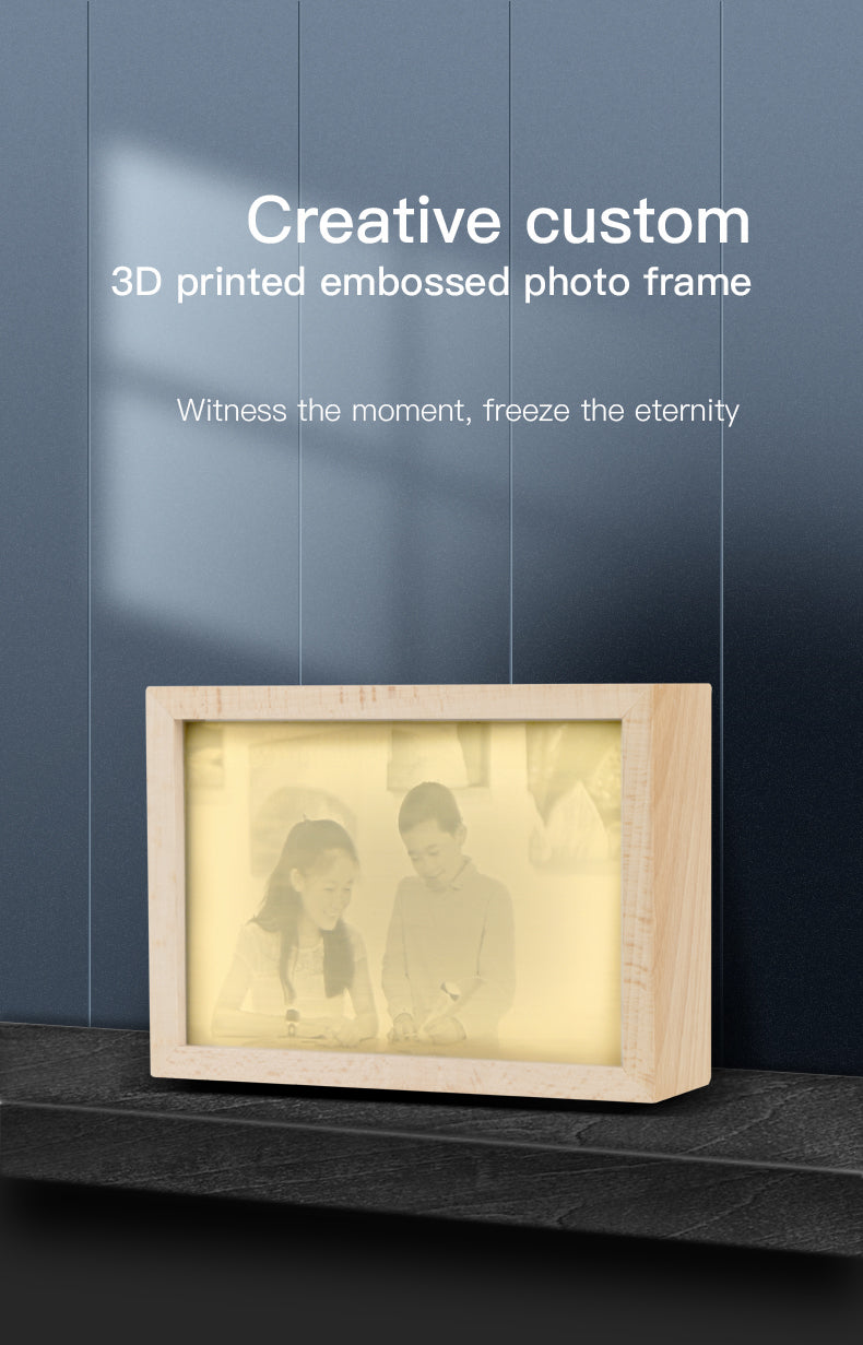 Creative Custom 3D Printed Embossed Photo Frame