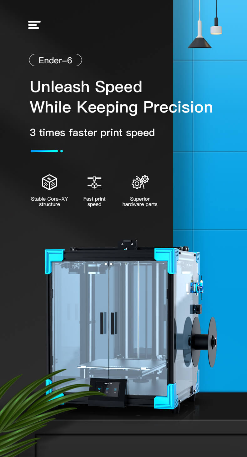 Ender-6 3d printer, creality ender-6 coxey 3d printer