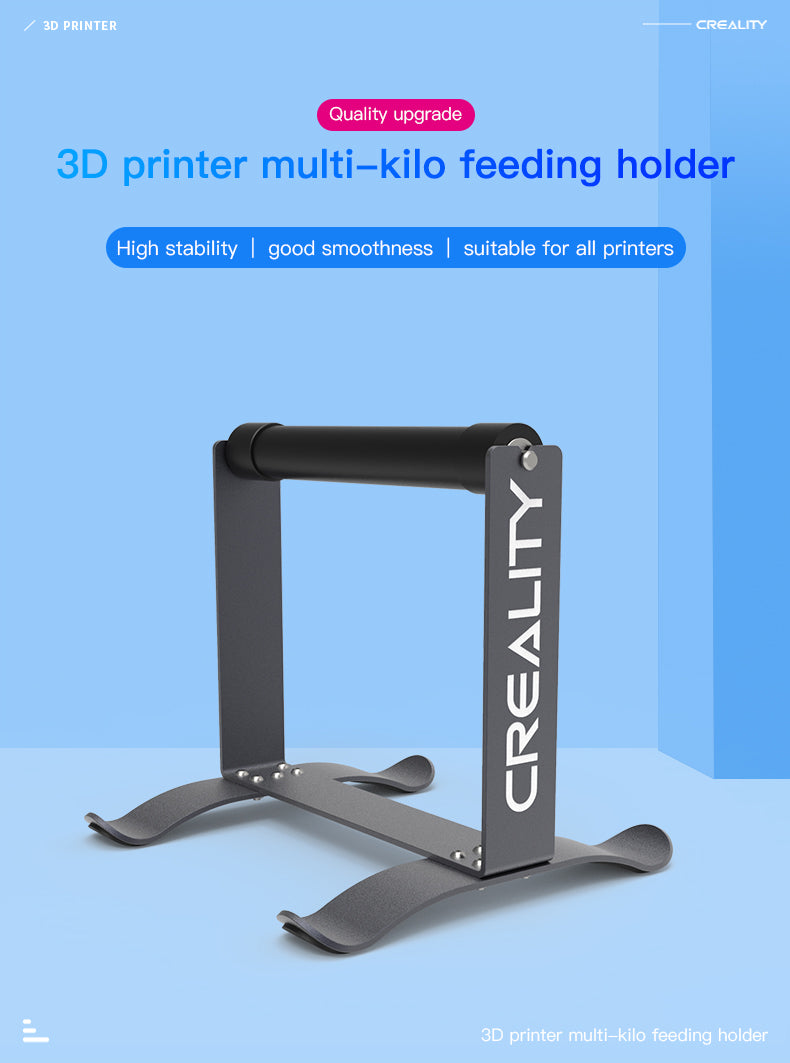 Multi-kilogram Spool Holder for 3D Printers