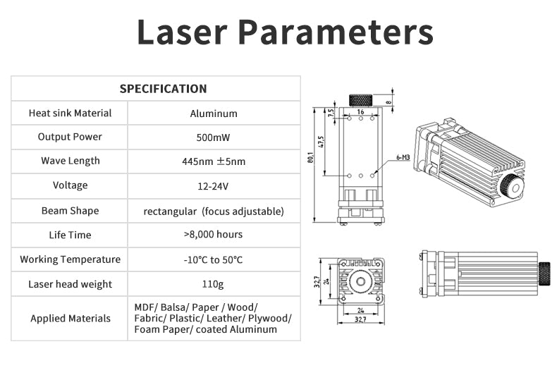 laser head for CR Series, Ender Series