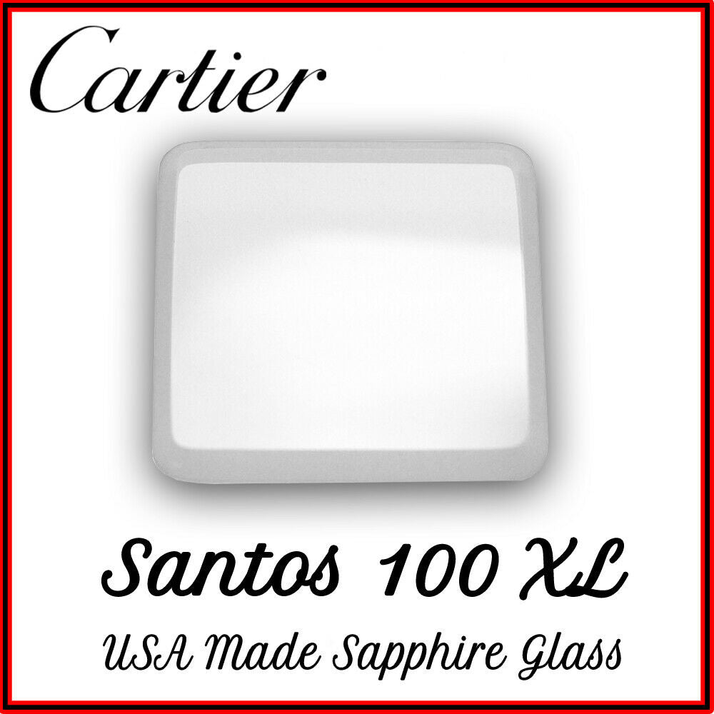 Cartier Santos 100 XL Sapphire Glass 