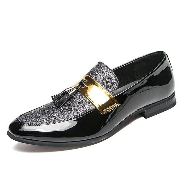 black and gold prom shoes mens