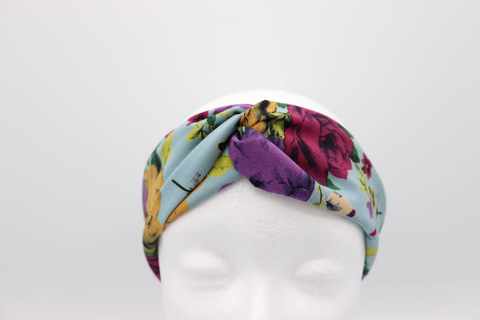 gucci blue floral headband