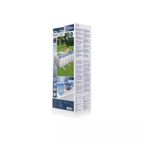 Bestway Power Steel Rectangular Frame Set AGP 4.12m x 2.01m x 1.22m