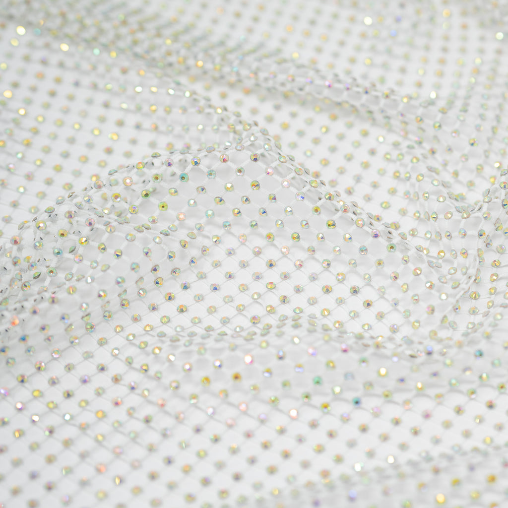 Enigma Diamond Fishnet Fabric | Blue Moon Fabrics