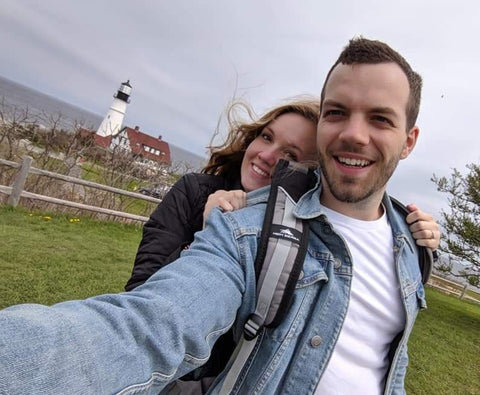 Selfie of Engaged Couple Robert and Lauren