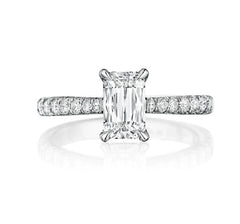ASHOKA® Diamond Center Stone Engagement Ring in Platinum