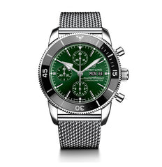 Breitling Superocean Heritage Chronograph 44 Watch with Green Dial