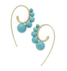 IPPOLITA Nova Turquoise Curved Threader Earrings