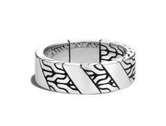 John Hardy Men's Classic Chain Sterling Silver 7mm Band Ring