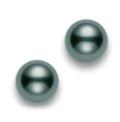 Mikimoto 8mm Black South Sea Pearl Stud Earrings