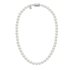 Mikimoto Akoya White Gold Pearl Strand Necklace, 18"