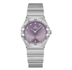 OMEGA Constellation Quartz Watch with Lilac Dial
