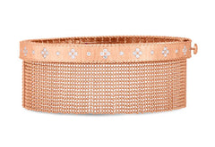 Roberto Coin’s Princess Rose Gold Tassel Bangle