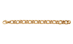 Yellow Gold Oval Link Bracelet