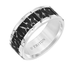 Triton Textured Tungsten Band