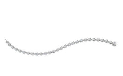 White Gold Pear Diamond Bracelet