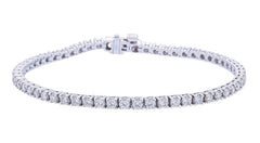 White Gold Round Diamond Tennis Bracelet