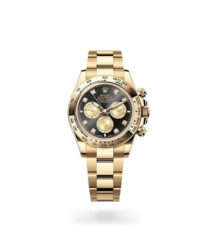 Cosmograph Daytona, Oyster, 40 mm, yellow gold Front Facing