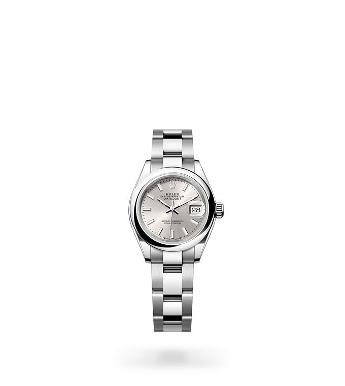 Lady-Datejust, Oyster, 28 mm, Oystersteel Front Facing