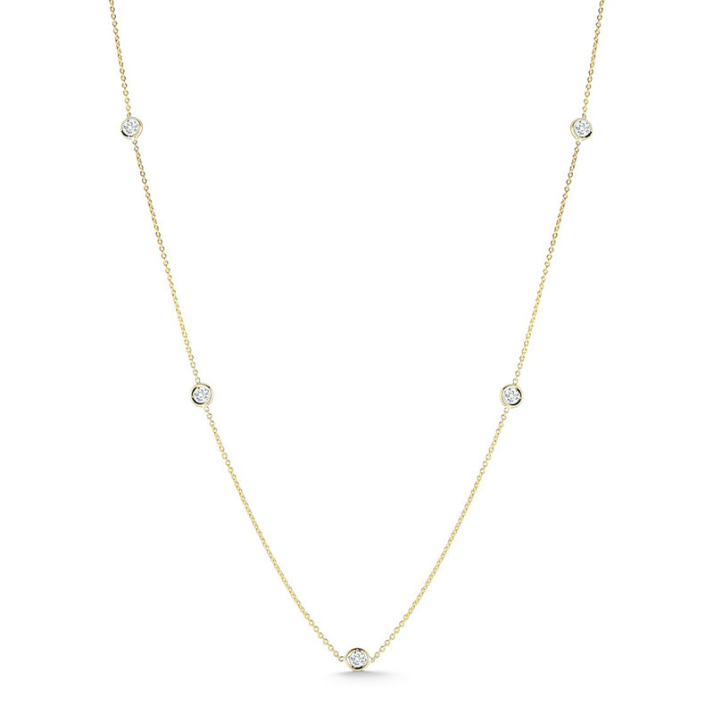 Roberto Coin Five Station Diamond Necklace | Fink's Jewelers