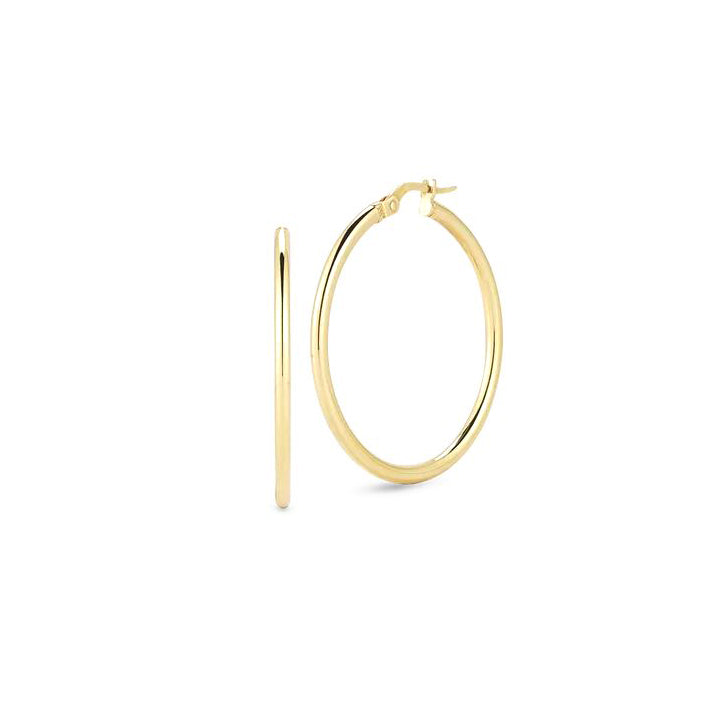 Perfect Gold Medium Hoop Earrings | Roberto Coin | Fink's