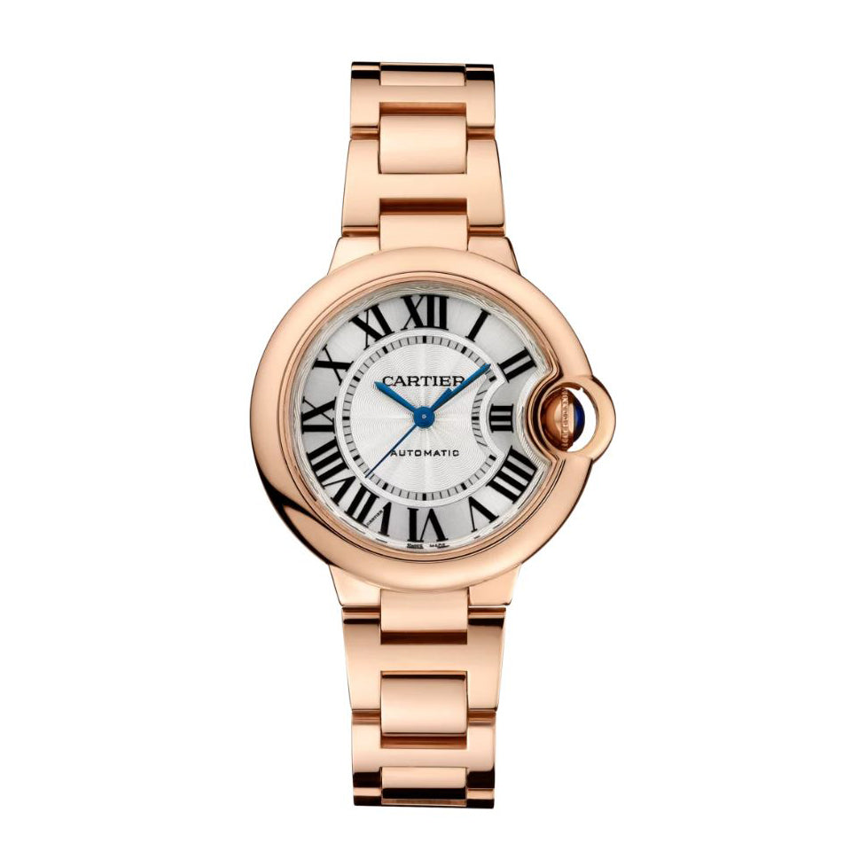 cartier pink gold watch