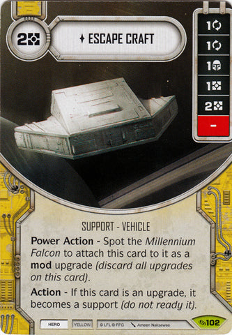 Star Wars Destiny Across The Galaxy Card #122 Barrel Roll