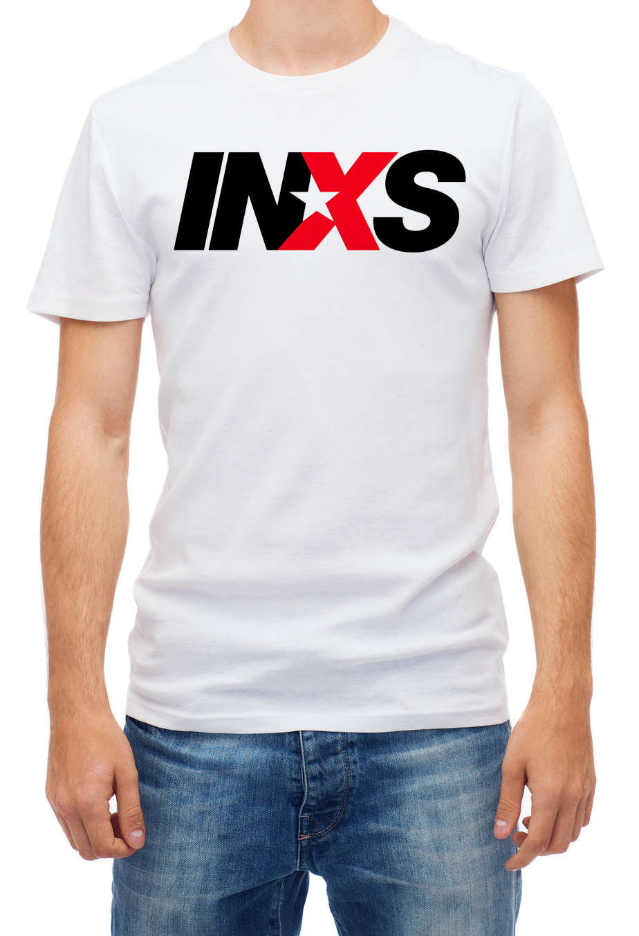 INXS Short White / Black t Shirt K101 |