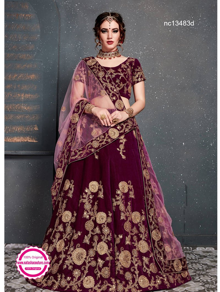 dark pink lehenga choli