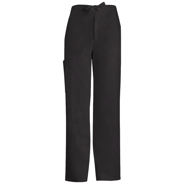 Cherokee Luxe 1022 Scrubs Pants Men's Fly Front Drawstring Black