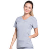 Cherokee Infinity 2625A Scrubs Top Women's Mock Wrap Grey 4XL