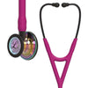 3M Littmann Cardiology Stethoscopes Polished Rainbow Raspberry Stem 3M Littmann Cardiology IV Stethoscopes