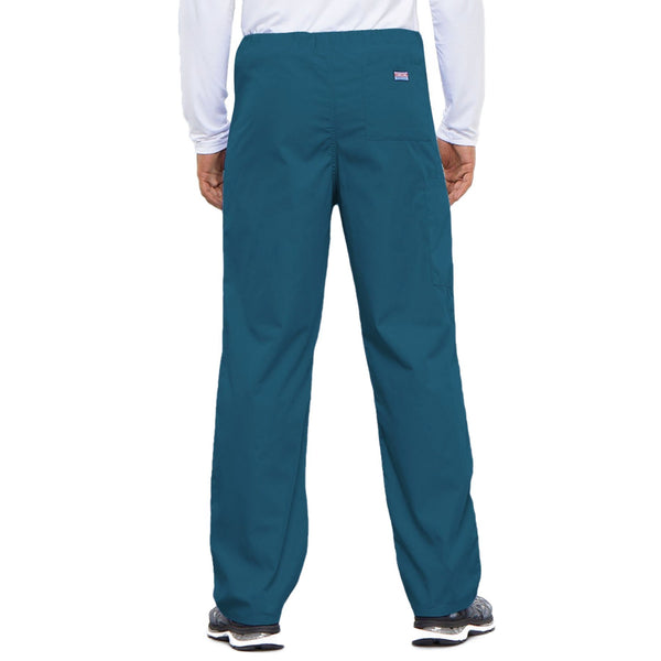 Cherokee Workwear 4100 Scrubs Pants Unisex Drawstring Cargo Caribbean Blue 3XL