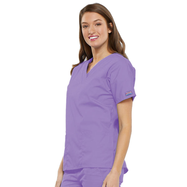 Cherokee Workwear 4700 Scrubs Top Women's V-Neck Orchid 3XL